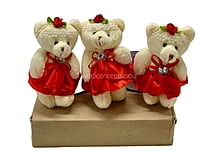 Teddy With Orange Dress & Bow