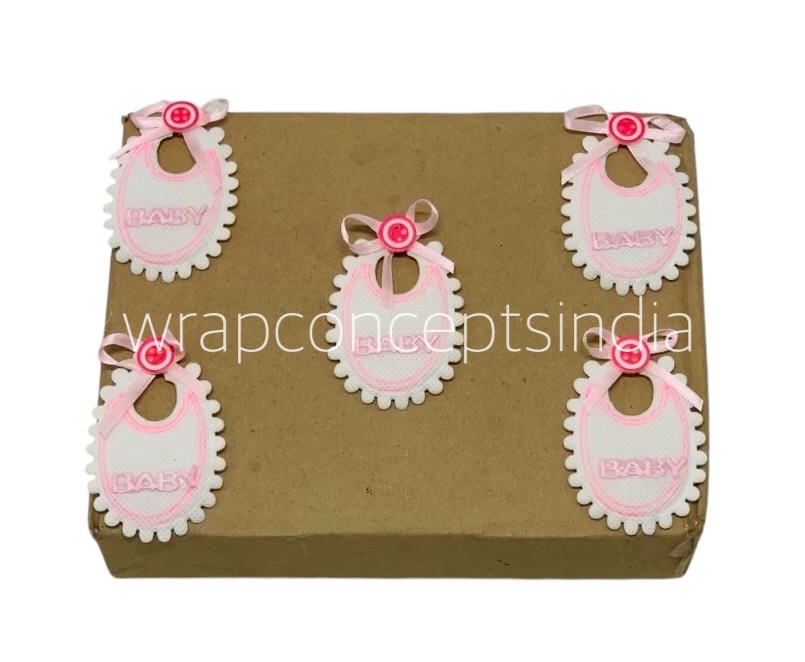 Oval Baby Bibs - Pink/Blue