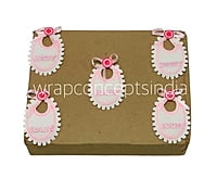 Oval Baby Bibs - Pink/Blue