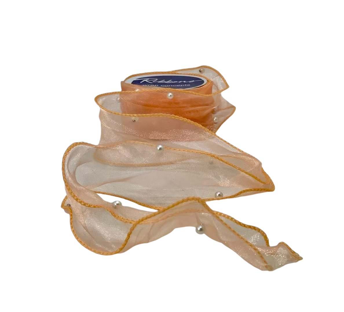 Sheer Ribbon with Pearls