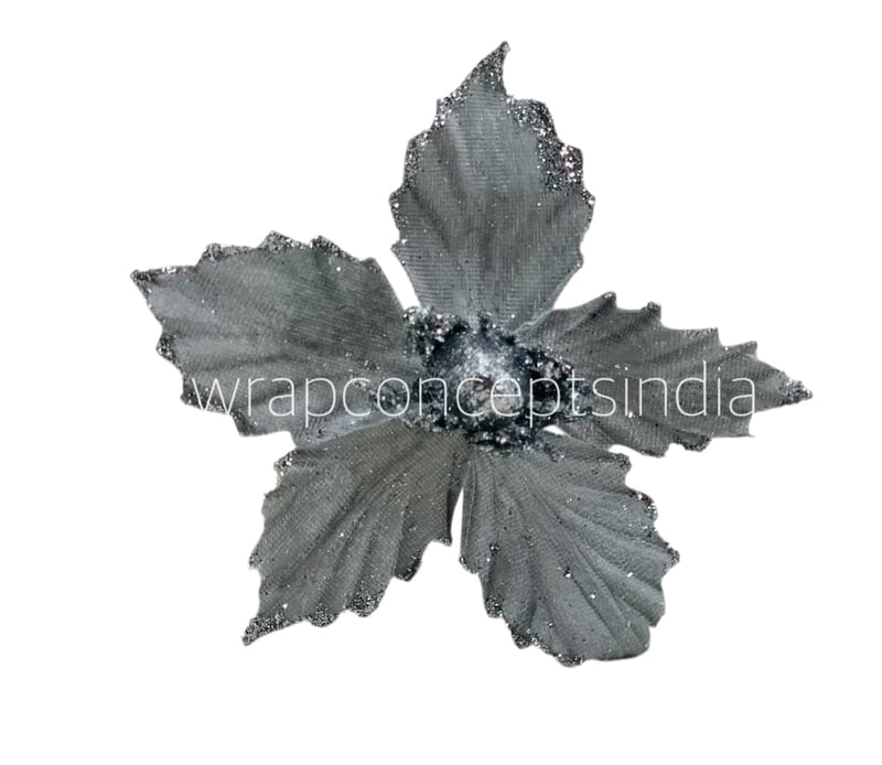 Medium Flower with Glitter Edges