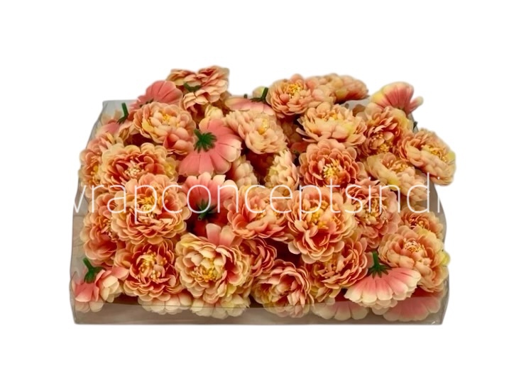 Peach with Lemon Small Dahlias