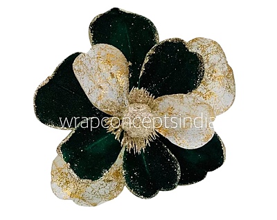 Metallic Texture & Velvet Flower