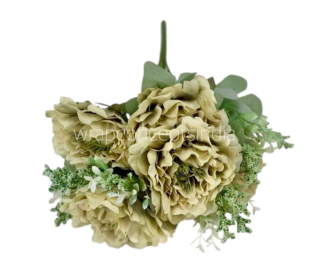 Tall Open Peony Bunch - Multicolour