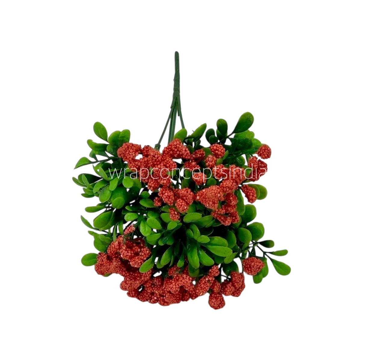 Frosted Flowers with Leaves Bunch