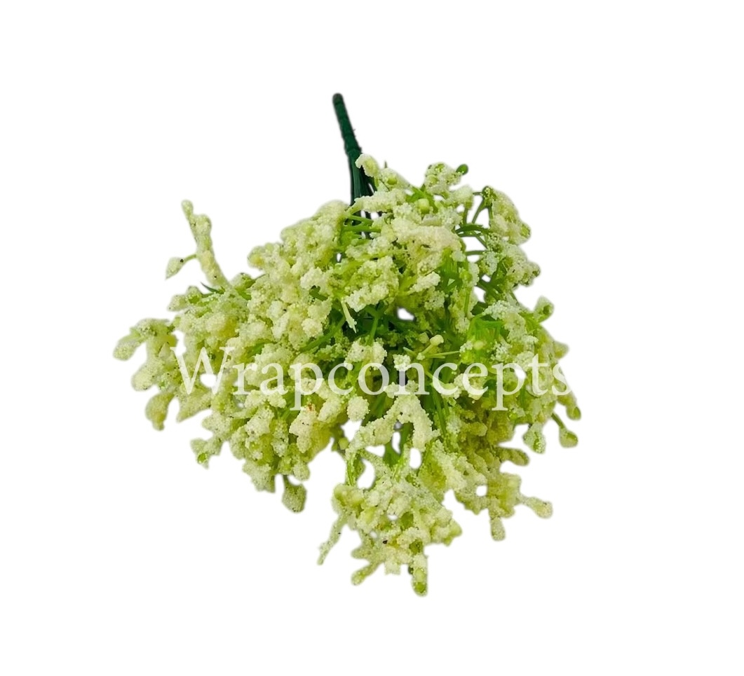 Ivory Frosted Fern Bunch