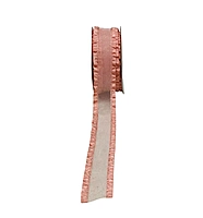 Sheer Ribbon With Satin Frill Edges