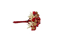 Red Textured Pearl Berry Sprigs