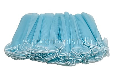 Organza Frill Lace with Pearl Edges