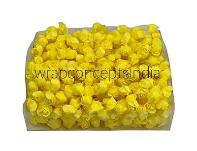 Small Foam Roses with Net - Multicolour