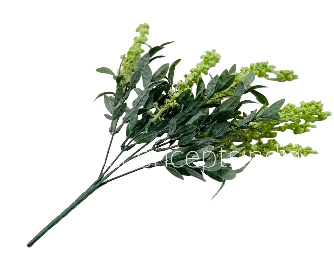 Leaves Bunch with Frosted Fern