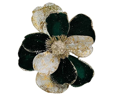 Metallic Texture & Velvet Flower