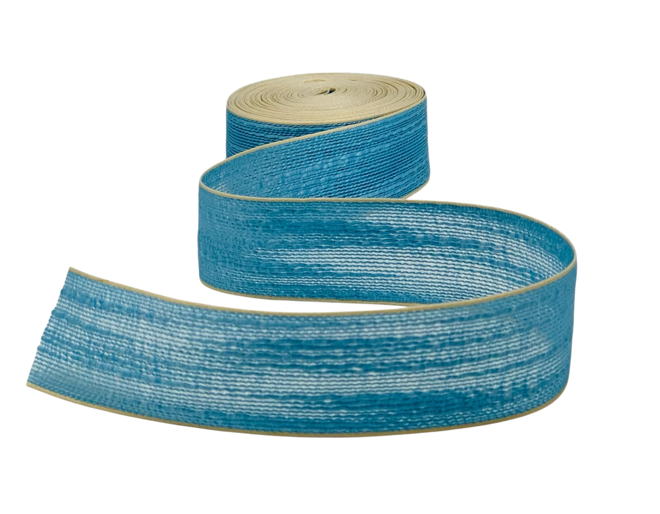 Burlap Texture Ribbon with Contrast Edges