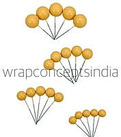 Yellow Faux Balls - 20 Pcs