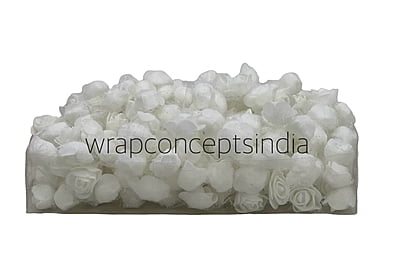 Small Foam Roses with Net - Multicolour