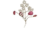 Soft Pink Pearl Flower Add-on Stick