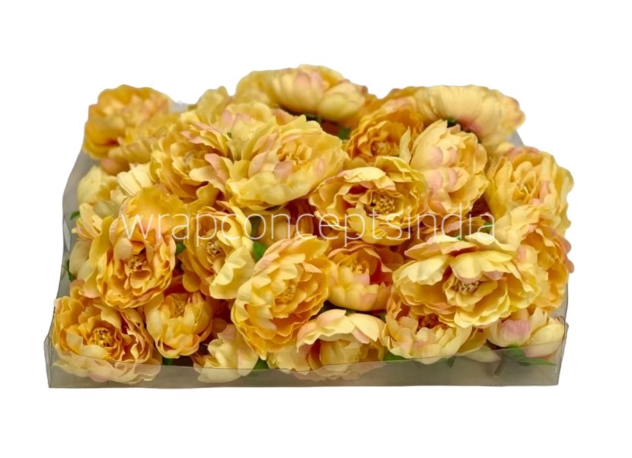 Buttercup with Peach Open Peony