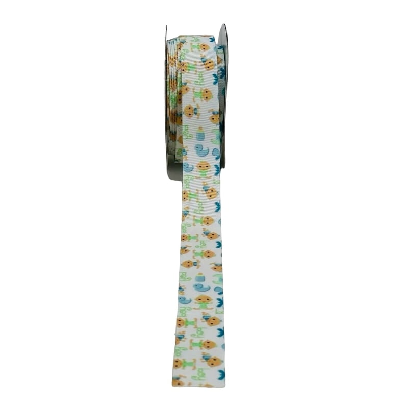 Baby Boy Print Grosgrain Ribbon