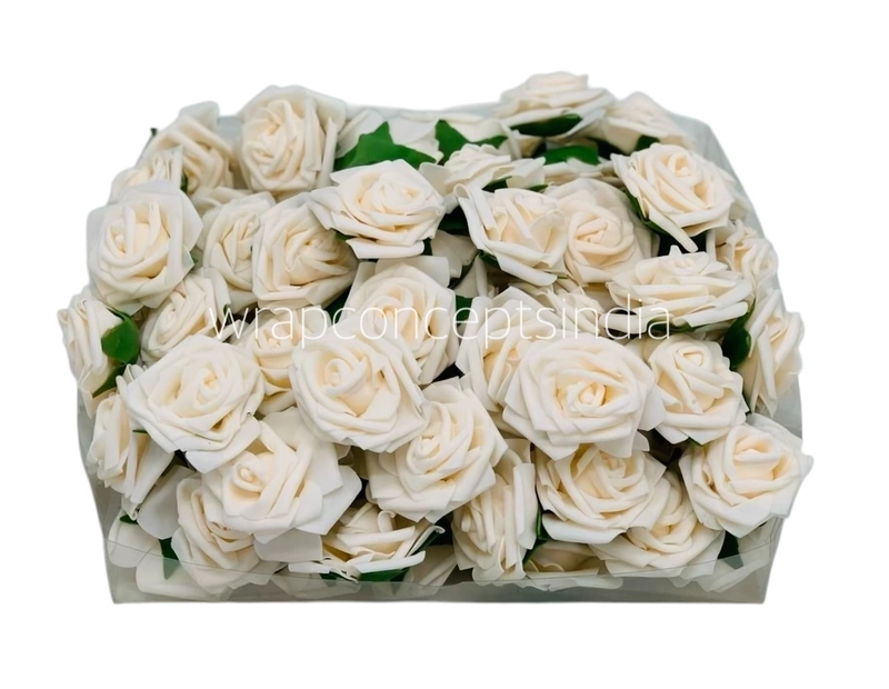 Cream Medium Foam Rose