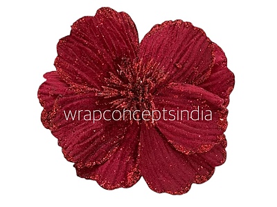 Big Flower with Glitter Centre & Edges