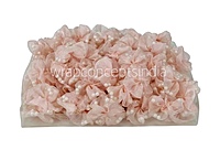 Peach Organza Flowers with Pearls