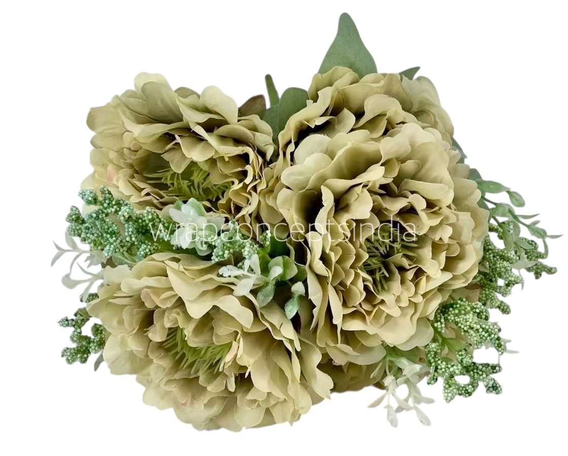 Tall Open Peony Bunch - Multicolour