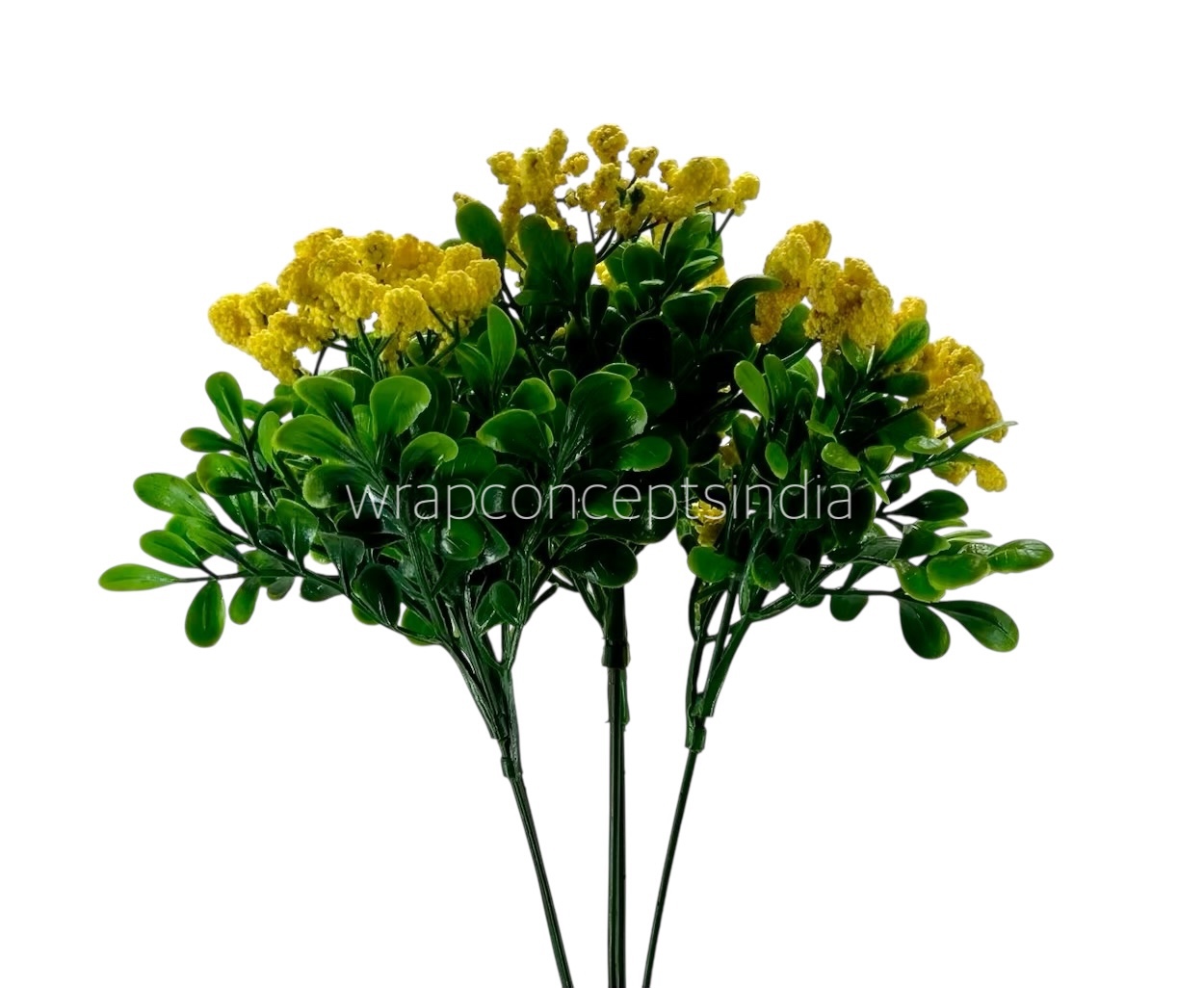 Frosted Flowers with Leaves Bunch