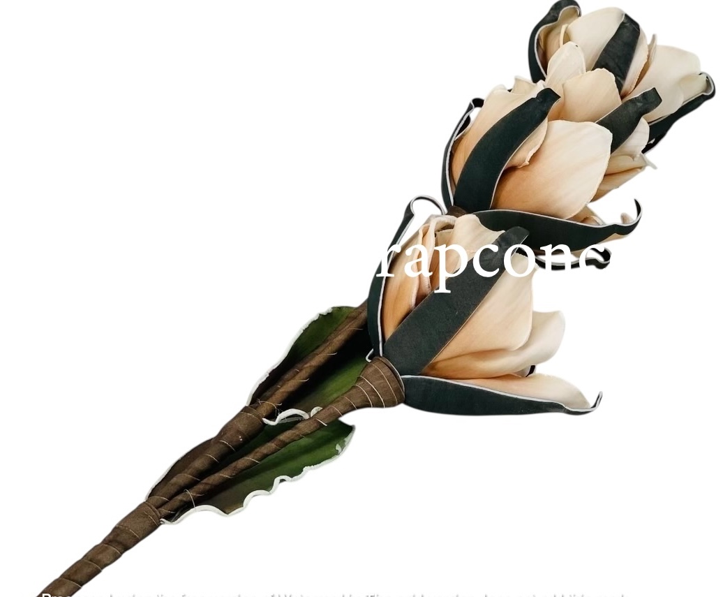 4 Flowers Long Sticks - Multicolor