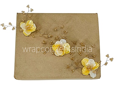 Dual Acrylic Flowers with Pearl Add-ons