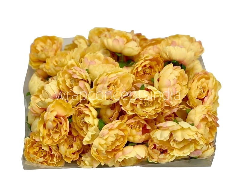 Buttercup with Peach Open Peony