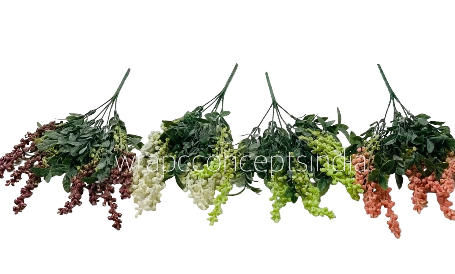 Leaves Bunch with Frosted Fern