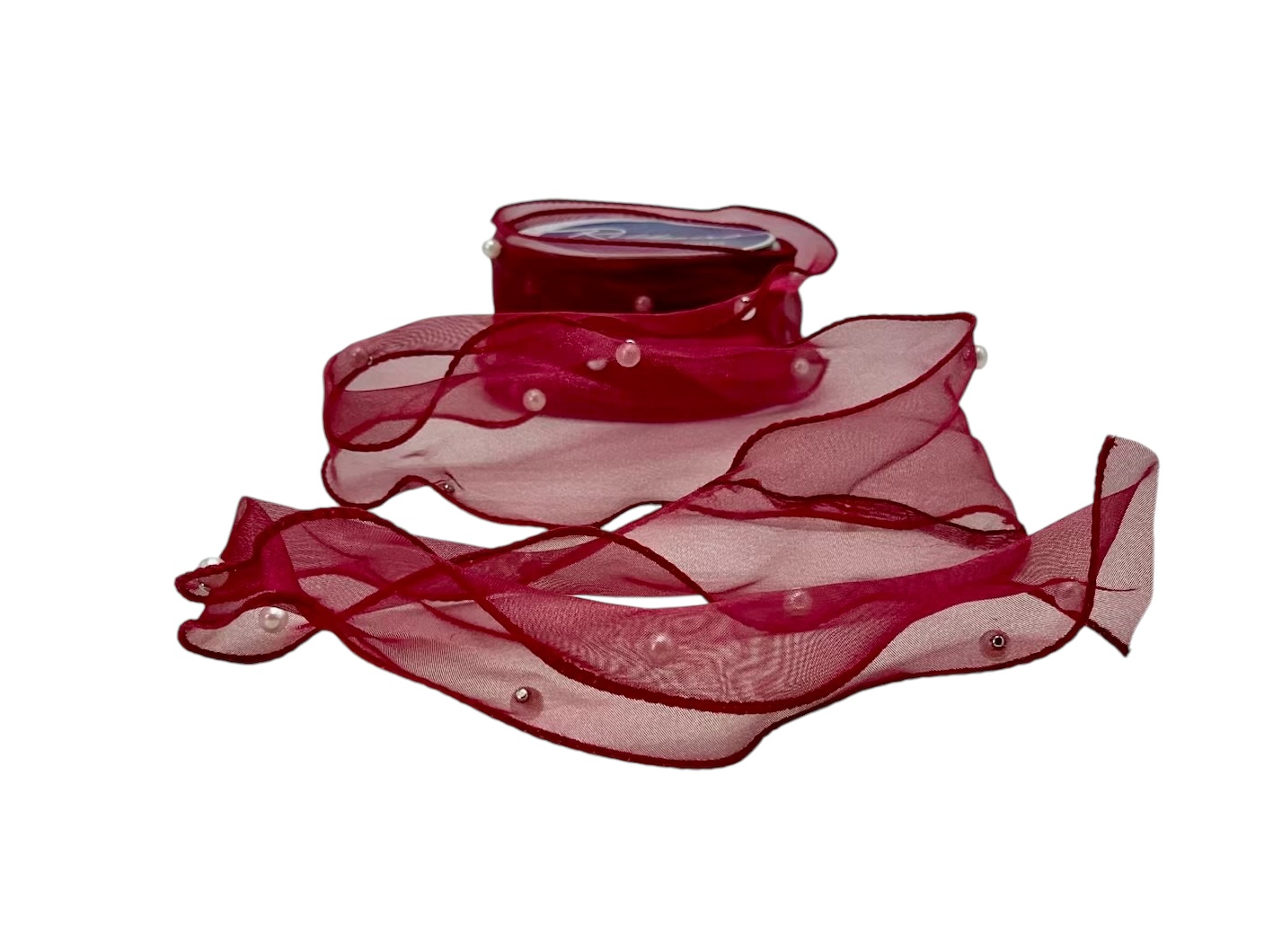 Sheer Ribbon with Pearls