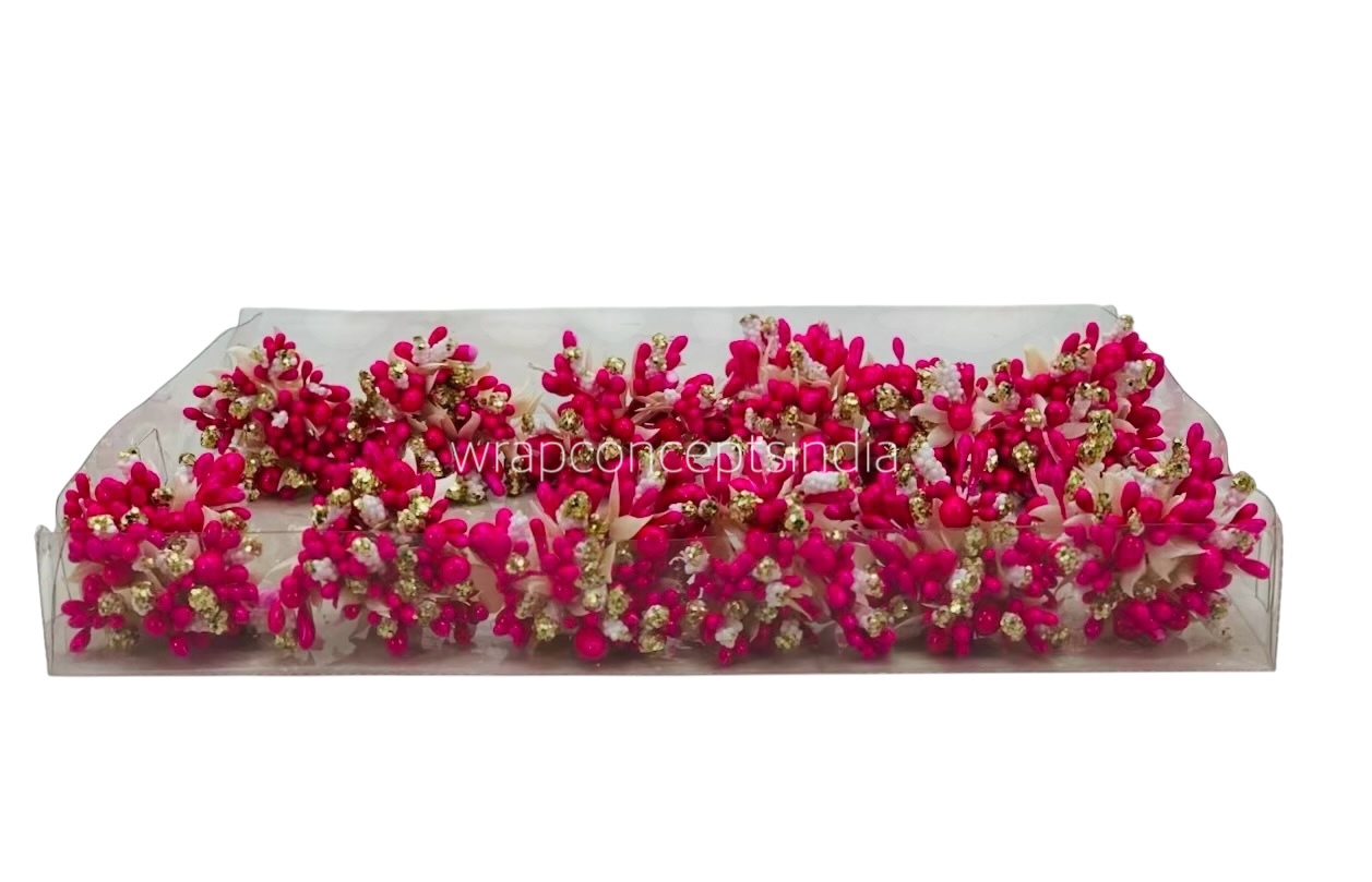 Fuchsia & Glitter Gold Pollens