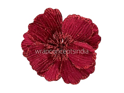 Big Flower with Glitter Centre & Edges