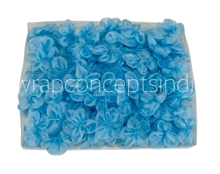 Sky Organza Flowers