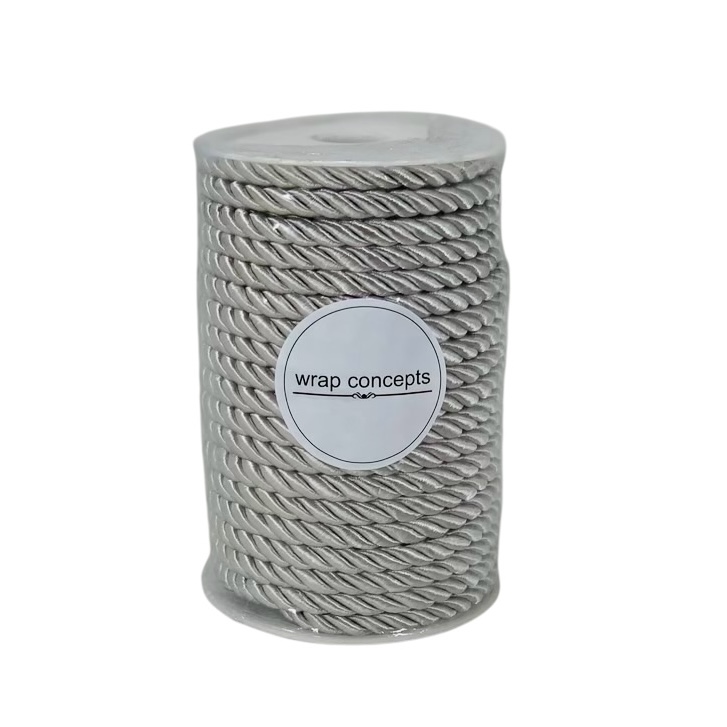 Silver Twisted Chord - 8 MM