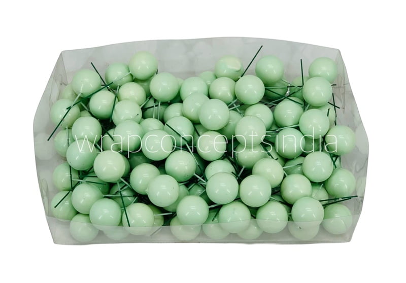 Green Faux Balls - 30 MM