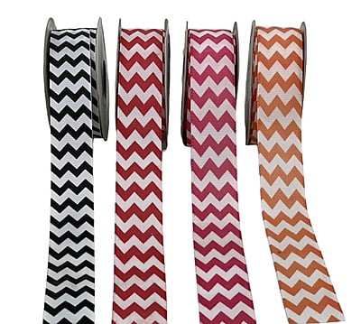 Red & White Chevron Pattern
