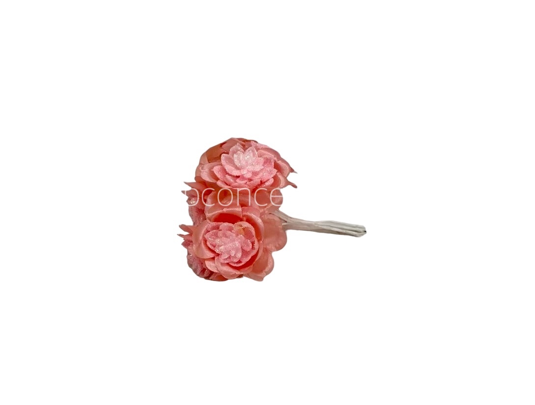 Glitter Flower - Peach