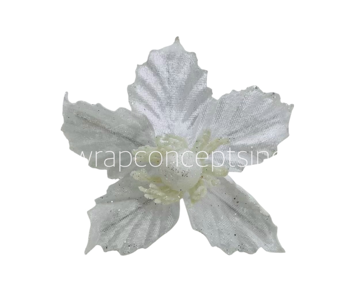 Medium Flower with Glitter Edges