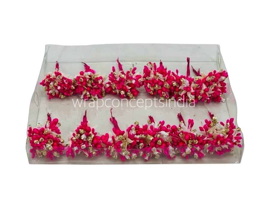 Fuchsia & Glitter Gold Pollens