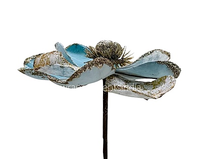 Metallic Texture & Velvet Flower