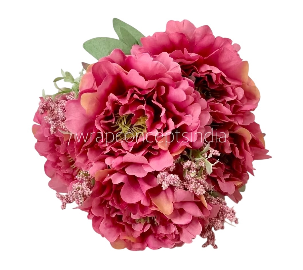 Tall Open Peony Bunch - Multicolour