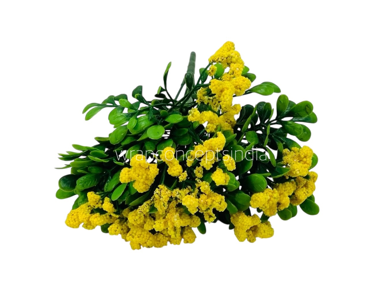 Frosted Flowers with Leaves Bunch