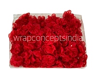 Scarlet Organza Flowers