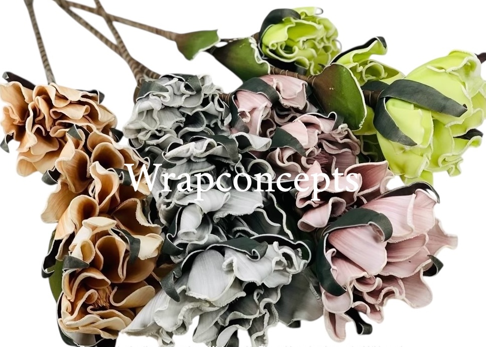 4 Flowers Long Sticks - Multicolor