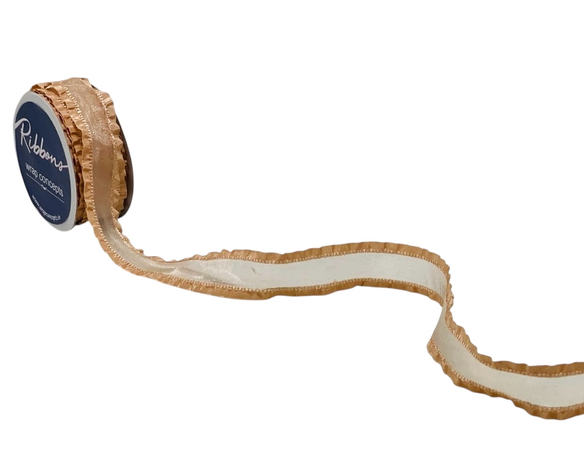 Sheer Ribbon With Frill Edges