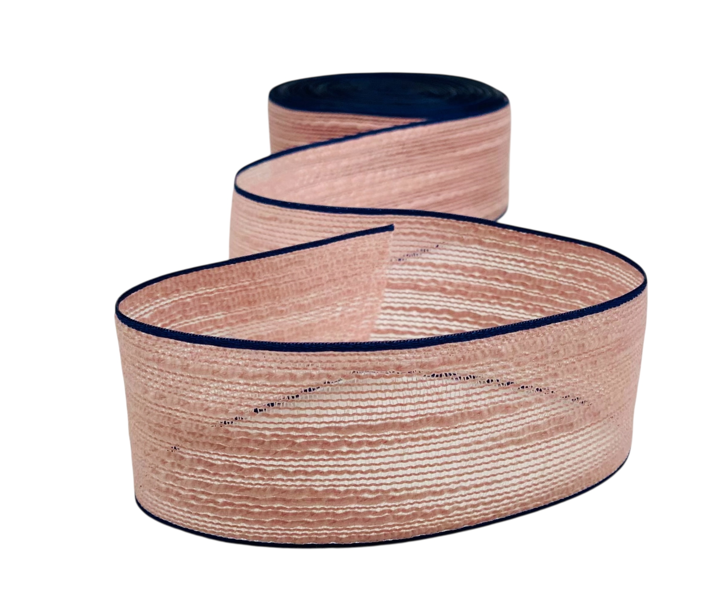 Burlap Texture Ribbon with Contrast Edges