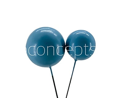 Blue Faux Balls - 30 MM