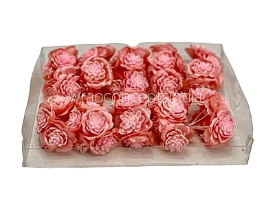 Glitter Flower - Peach